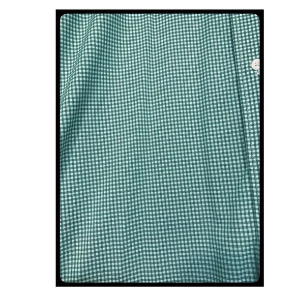 𝅺nordstrom Green & White Checkerboard Button Down - Picture 3 of 4